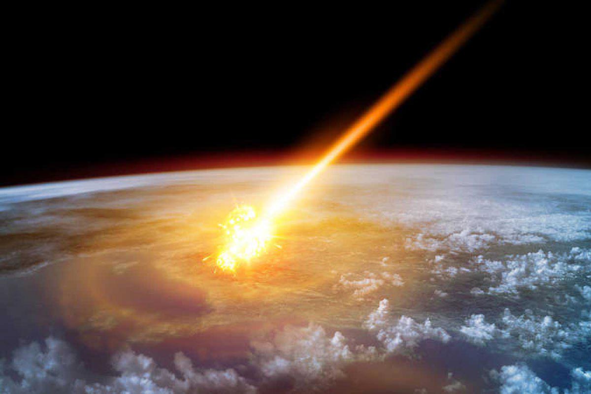 meteorito a la tierra