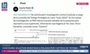 Caso Ícaro: Revelaciones Impactantes sobre Juan José Santiváñez y Más