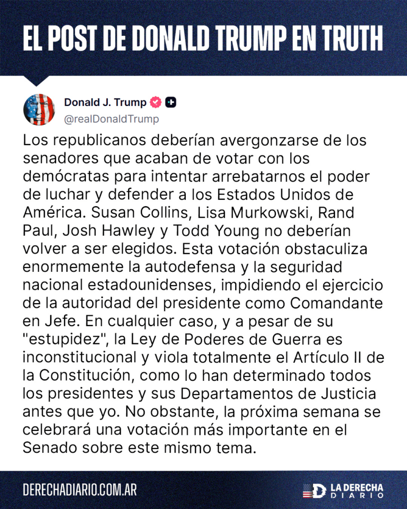 Ley de Poderes de Guerra: El nuevo desafío a Trump en Irán
