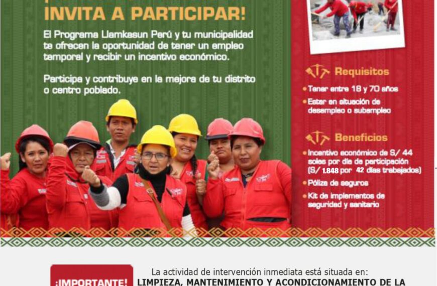 Empleos Temporales: La Respuesta del Gobierno ante la Emergencia en Atico