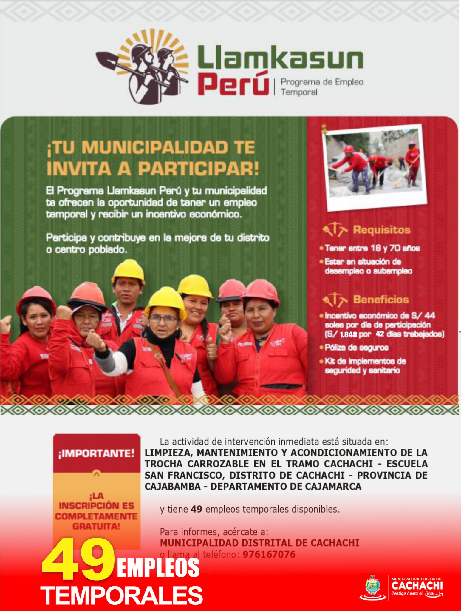 Empleos Temporales: La Respuesta del Gobierno ante la Emergencia en Atico